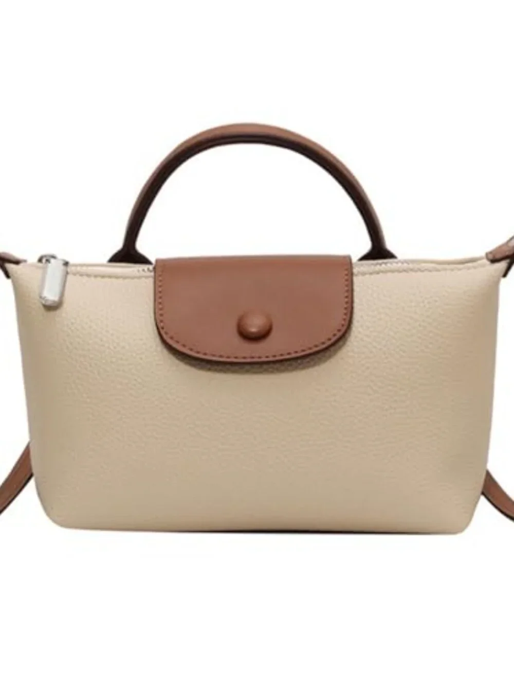 Vegan Leather Quilted Crossbody Mini Handbag with Adjustable Strap